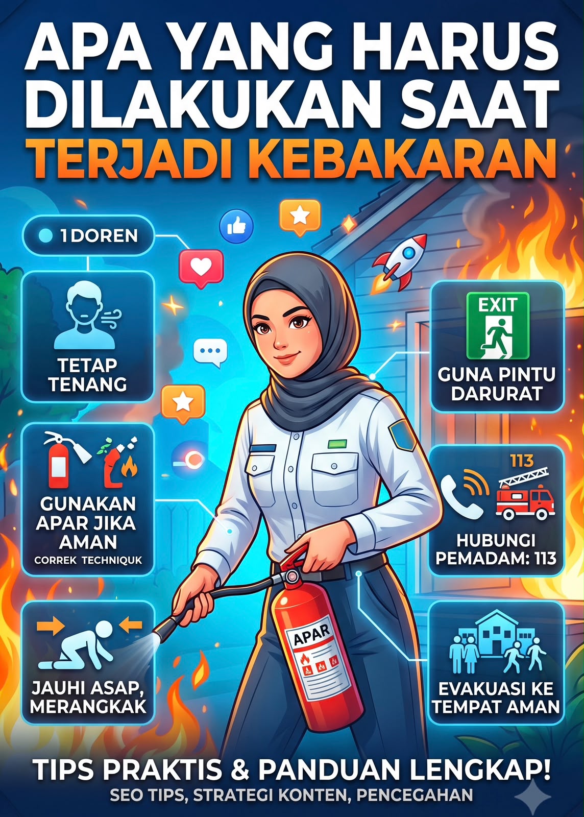 Cover: Apa yang Harus Dilakukan Saat Terjadi Kebakaran