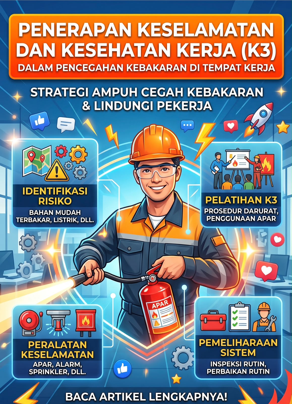 Penerapan Keselamatan dan Kesehatan Kerja (K3) dalam Pencegahan Kebakaran di Tempat Kerja